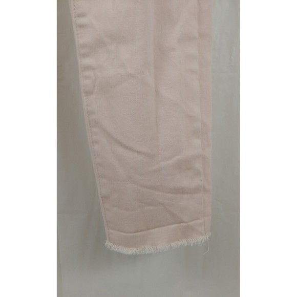 Love Lauren Conrad Womens Skinny Jeans Sz 4 Light Pink Heart Raw Hem Valentines - Picture 6 of 12